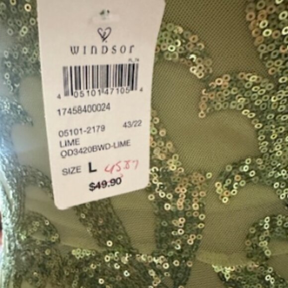 Never Worn Windsor Sequened Green Clubbing Dress - Picture 4 of 4